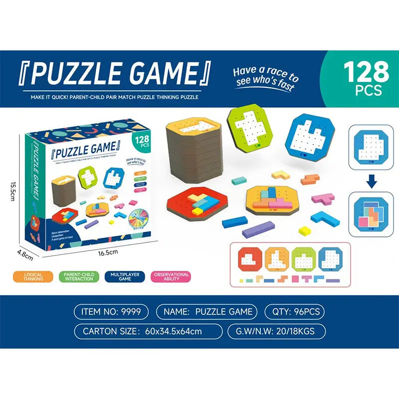Children’s Puzzle Game – Encourages Creativity, Logic & Concentration