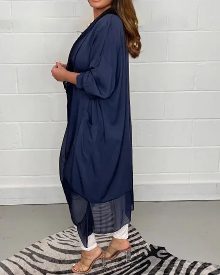 Silky Loose V-neck Top