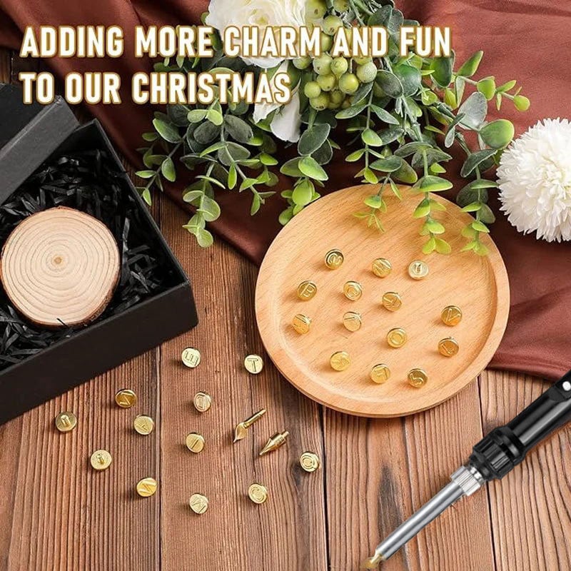 26 Letters Copper Mold —DIY Wood Burning/Carving Set