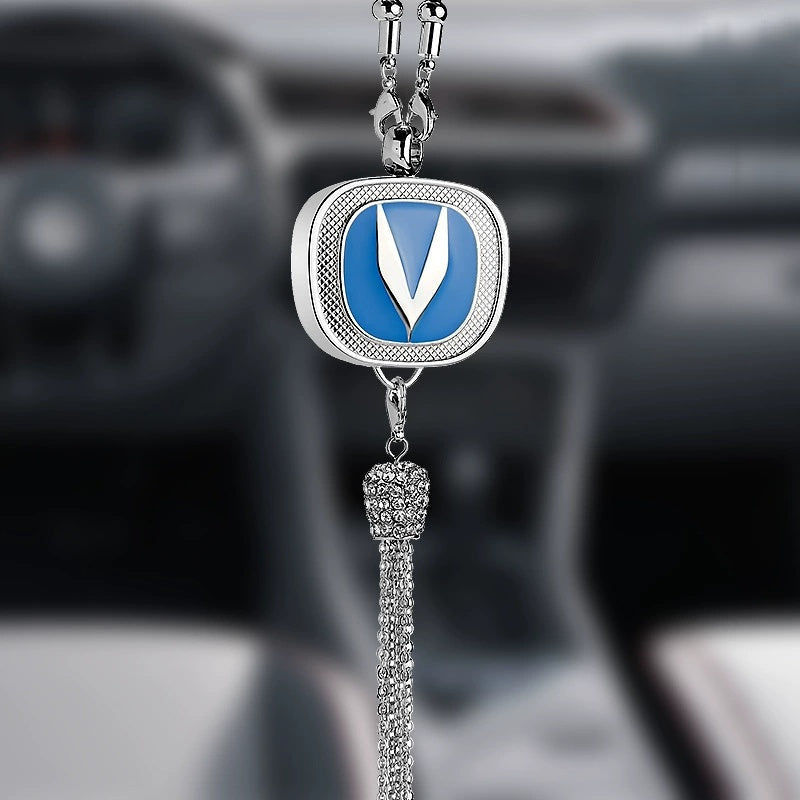 Rearview Mirror Diamond Perfume Pendant