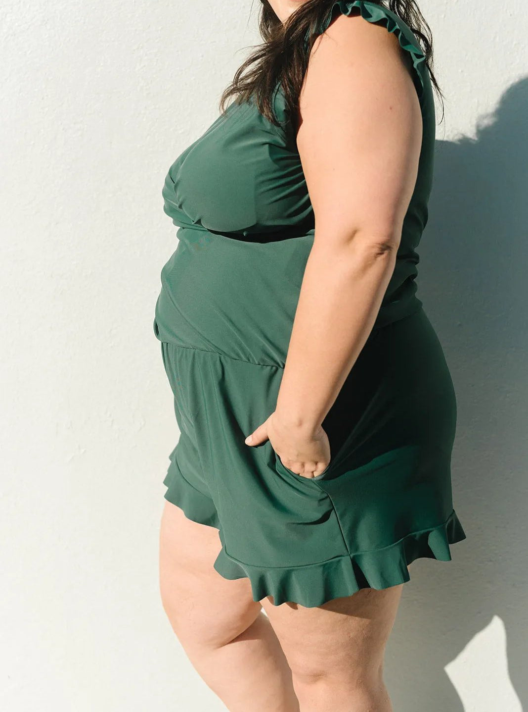 Swim Romper Built-In Bra