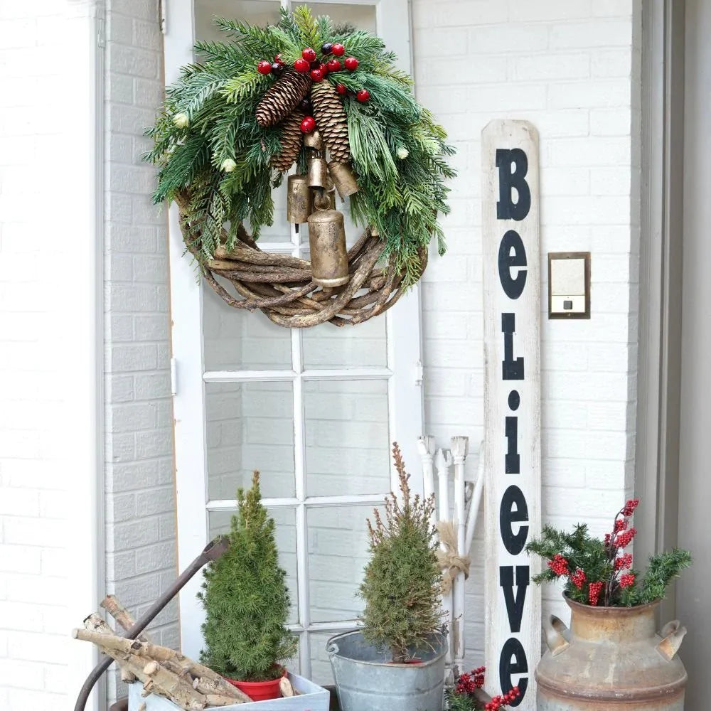 Boho Holiday Wreath