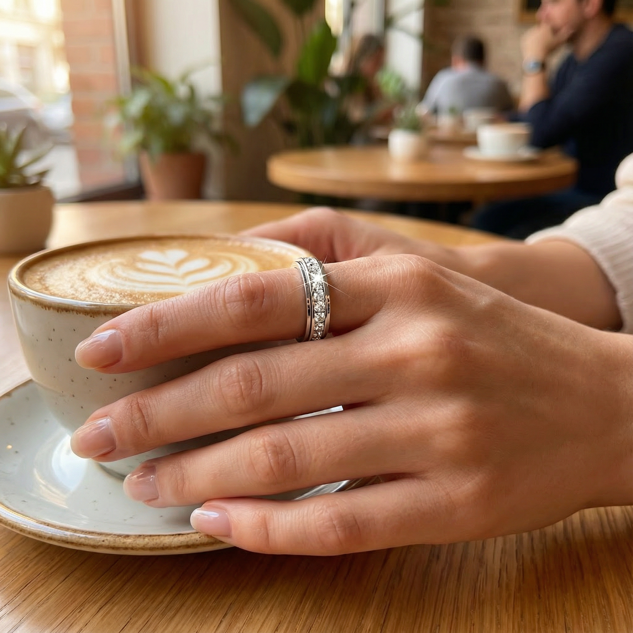 Serenova™ Rotating Zirconia Spinner Ring