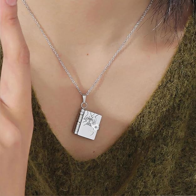 My Little Star Book Necklace - for Daughter, Birthday Day Gift Graduation Jewelry of Love