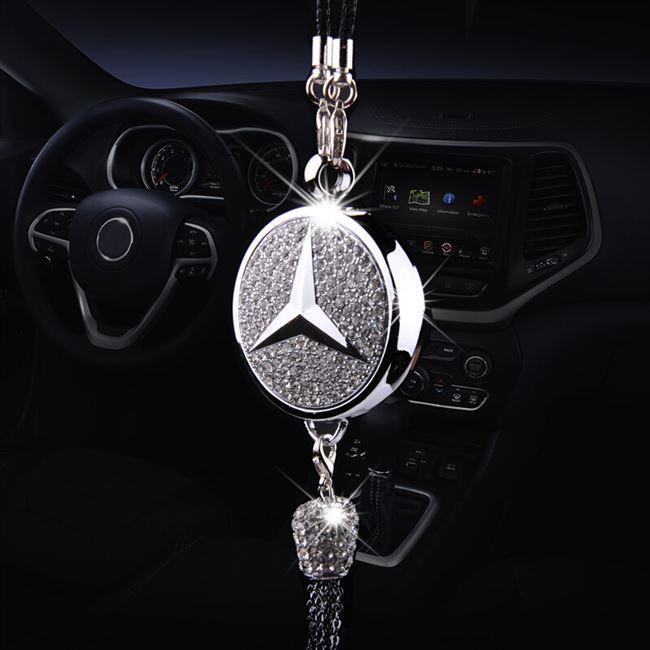 Rearview Mirror Diamond Perfume Pendant
