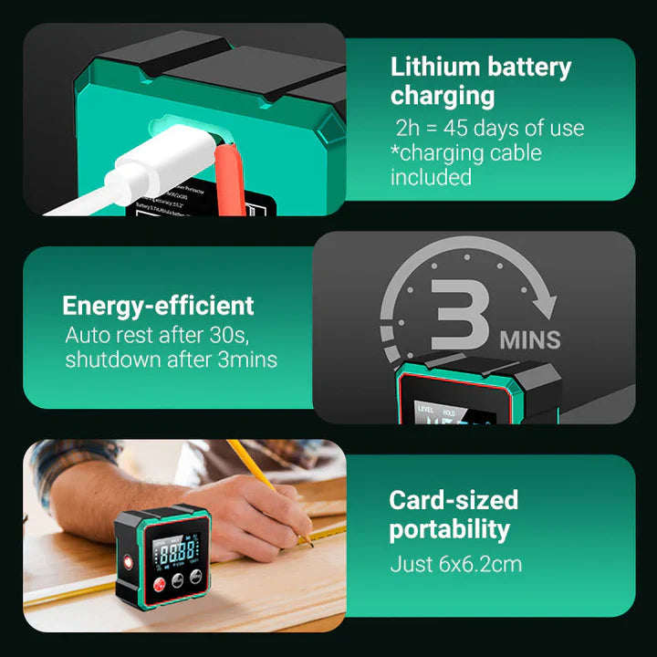 LevelMax | 2-in-1 Laser Digital Angle Finder