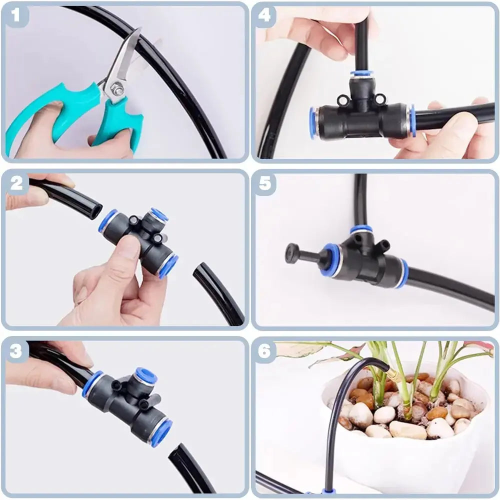360° Drip Irrigation Kit for Effortless Garden Hydration