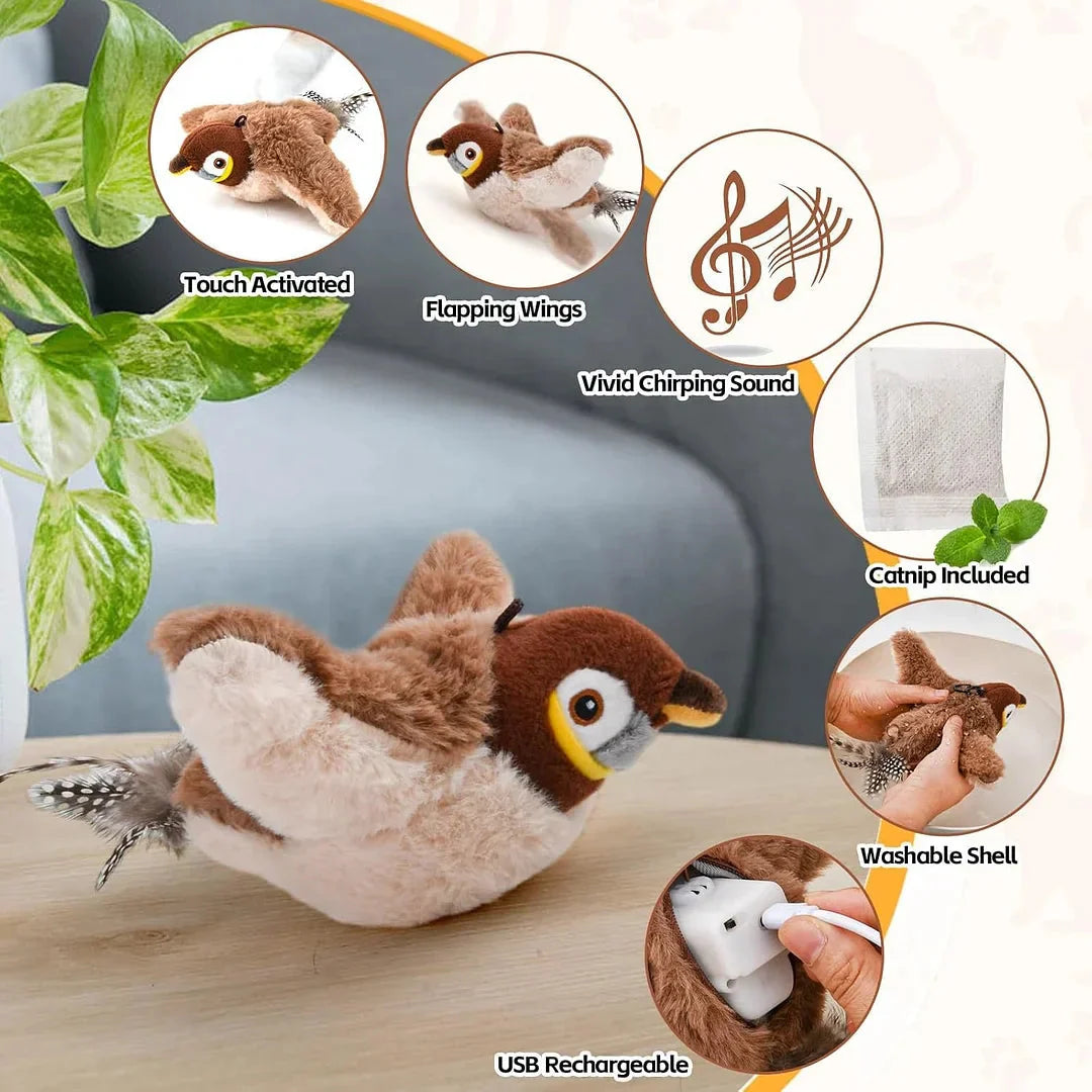Interactive Cat Toy Bird – Keeps Indoor Cats Active & Happy