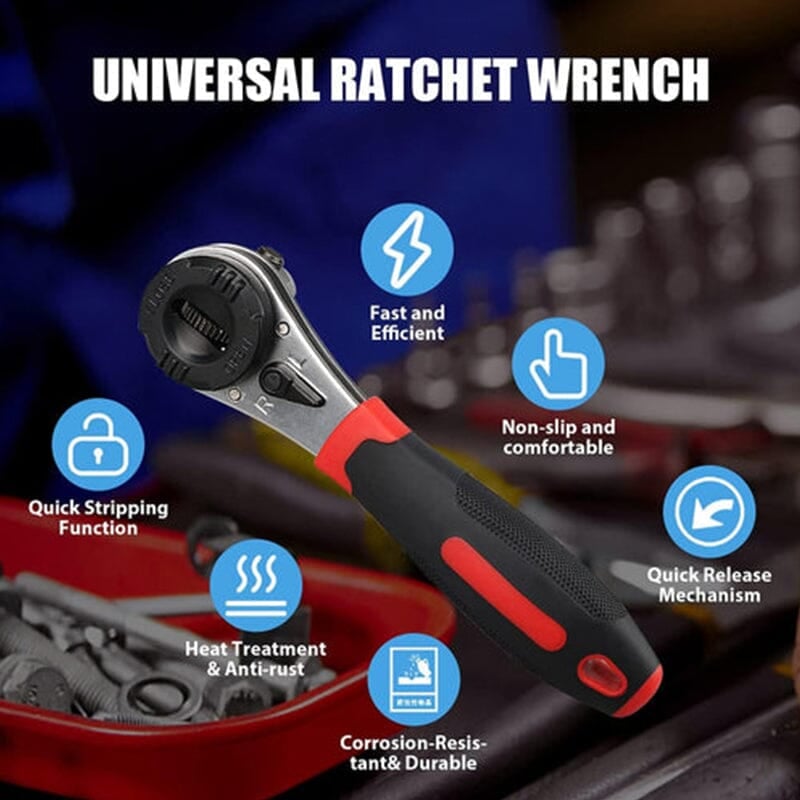 RatchetMaster™ - Universal 360° Adjustable Wrench for Every Job