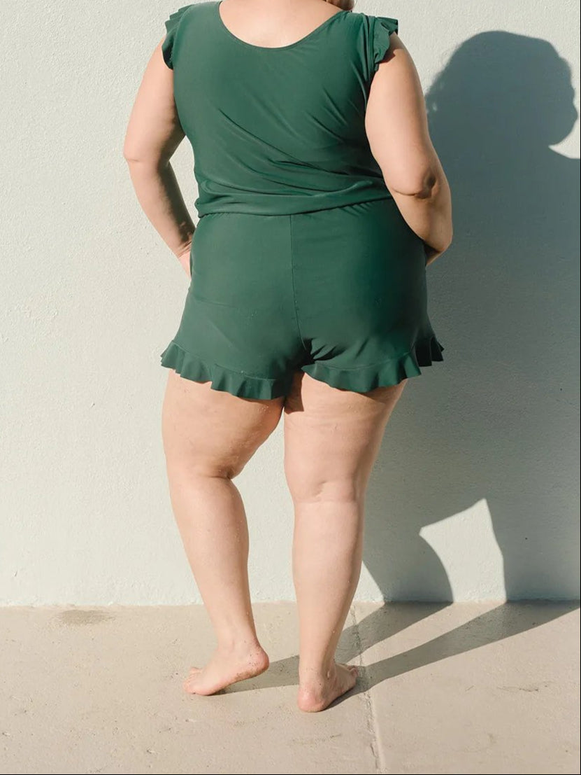 Swim Romper Built-In Bra