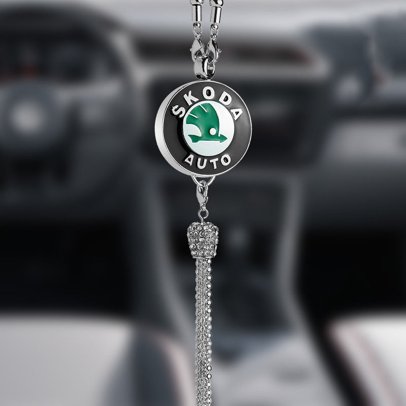 Rearview Mirror Diamond Perfume Pendant