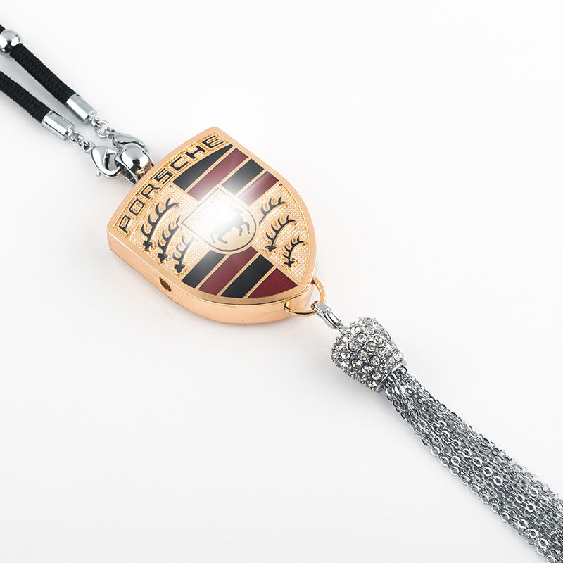 Rearview Mirror Diamond Perfume Pendant