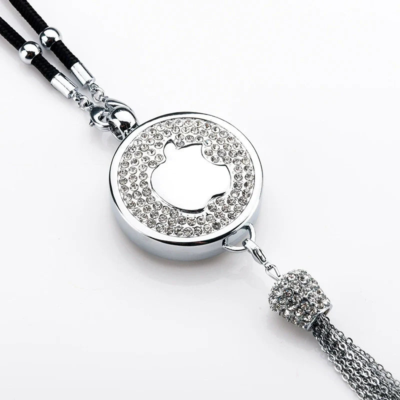 Rearview Mirror Diamond Perfume Pendant