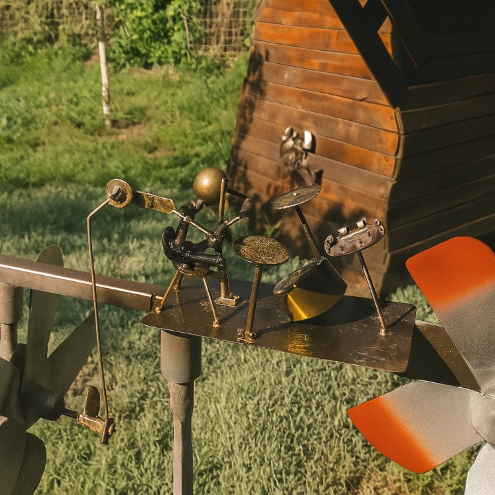 Rockband Wind Spinner - Bring Music to Your Garden – No Speaker Needed