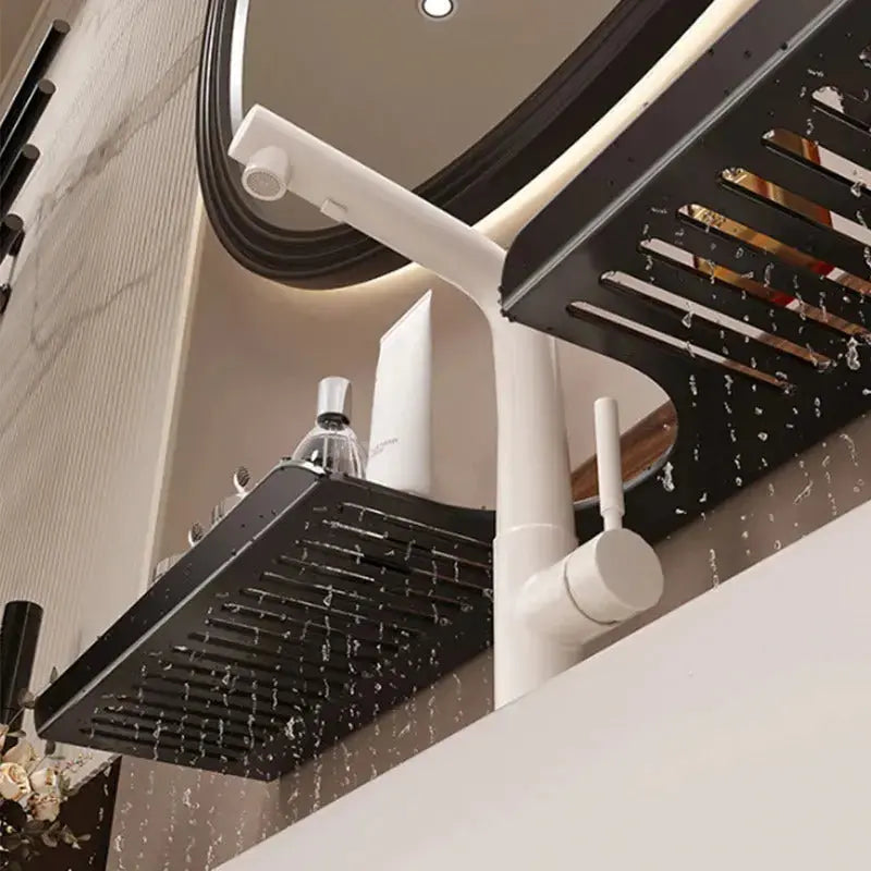 Sink Shelf with Tool-free Assembly – Easy storage for kitchen & bath