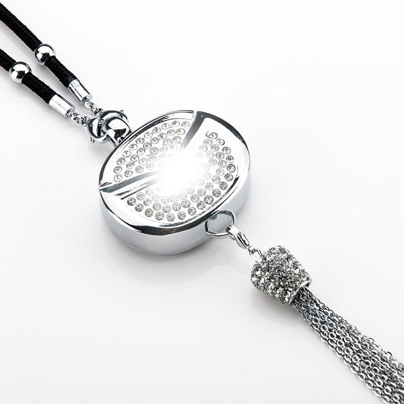 Rearview Mirror Diamond Perfume Pendant