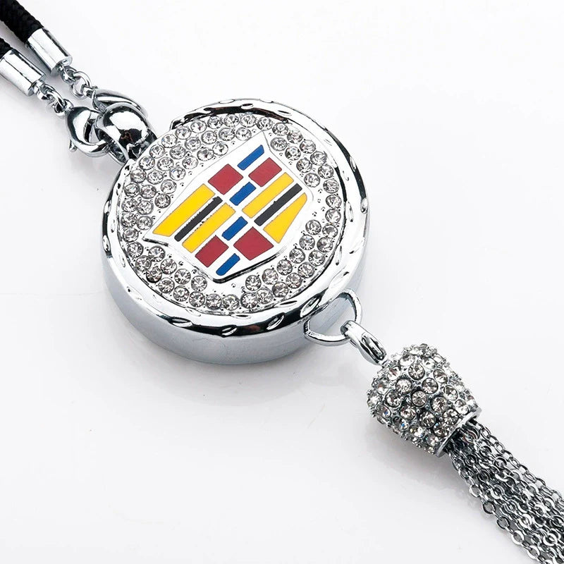 Rearview Mirror Diamond Perfume Pendant