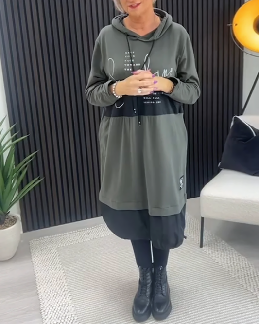 Karla Hooded Dress - Embrace the Unique Mix of Comfort and Chic