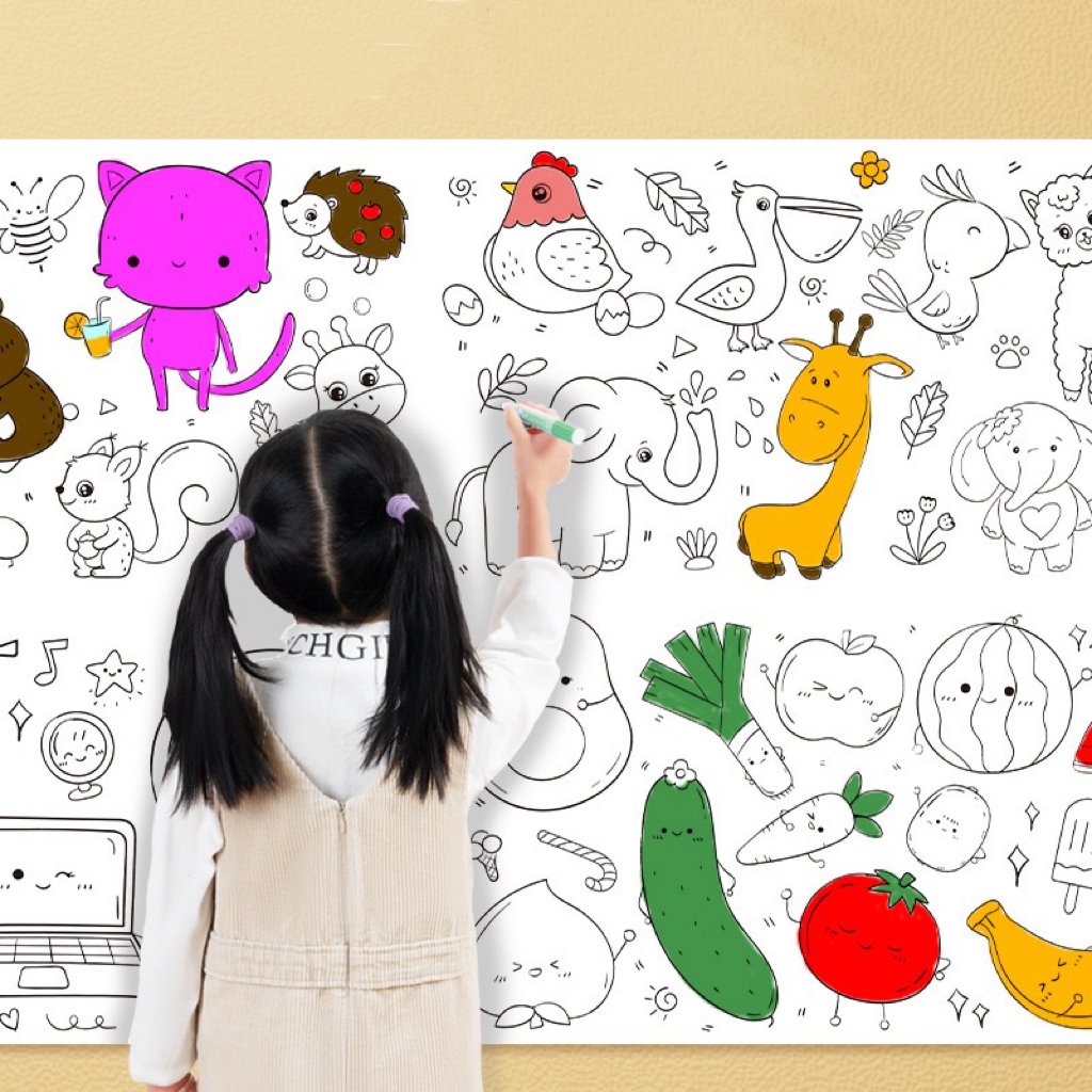 2 + 1 Free | Children's Drawing Scroll