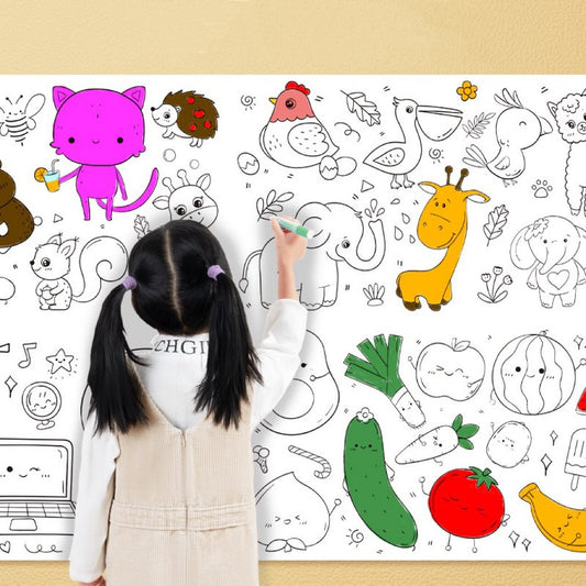 2 + 1 Free | Children's Drawing Scroll
