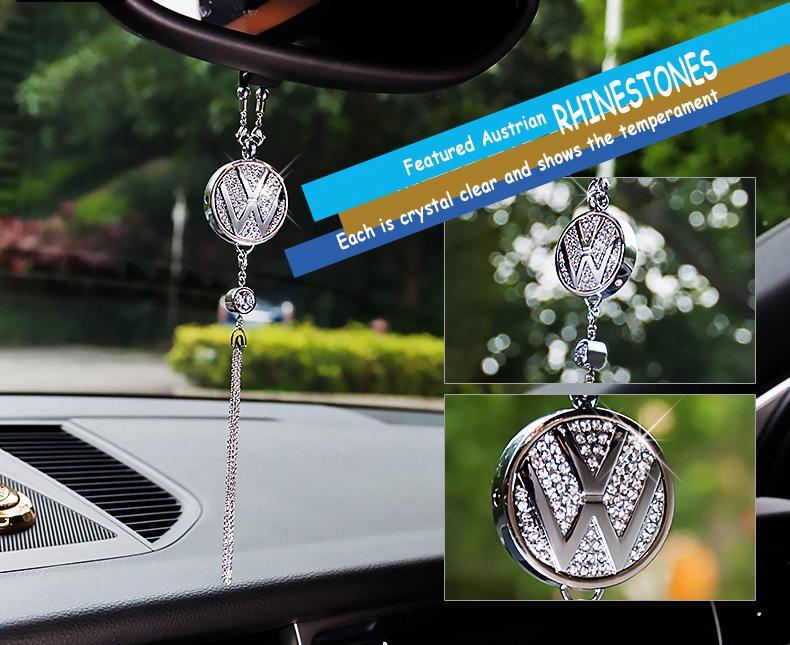 Rearview Mirror Diamond Perfume Pendant