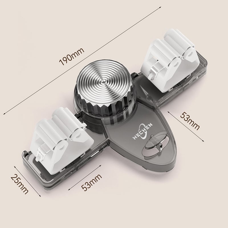 Wall-Mounted Mop and Broom Holder – No-Drill Suction Organizer for Bathroom & Kitchen