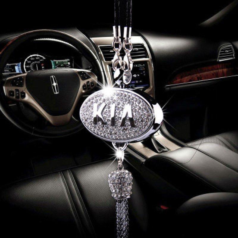 Rearview Mirror Diamond Perfume Pendant