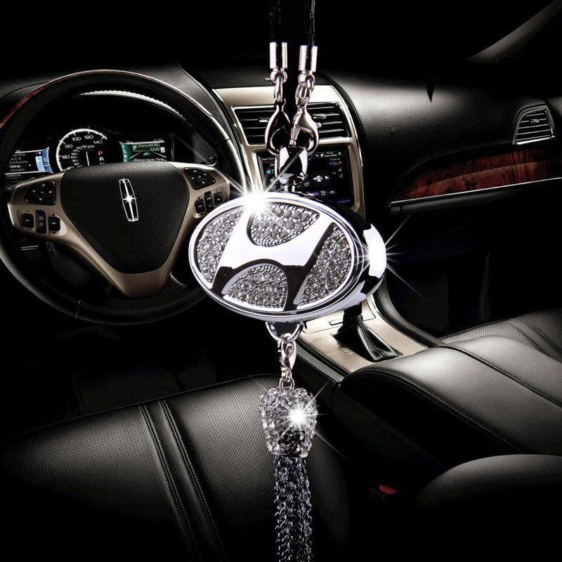 Rearview Mirror Diamond Perfume Pendant