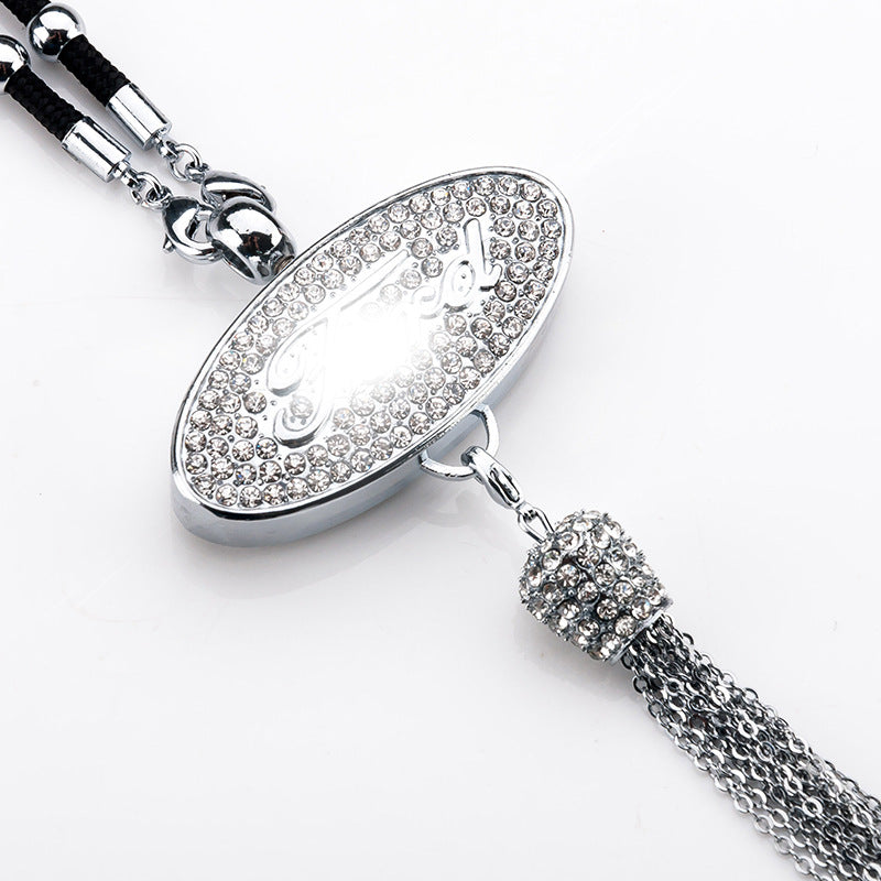 Rearview Mirror Diamond Perfume Pendant