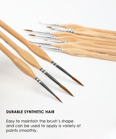 Miniature Detail Paint Brush Set