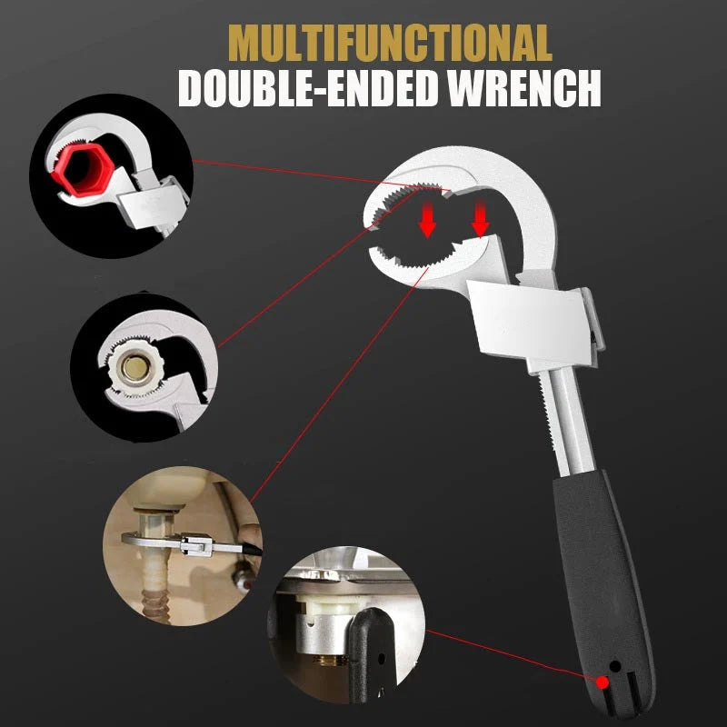 UniWrench™ | Universal Double Ended Wrench (+3 FREE Attachments)