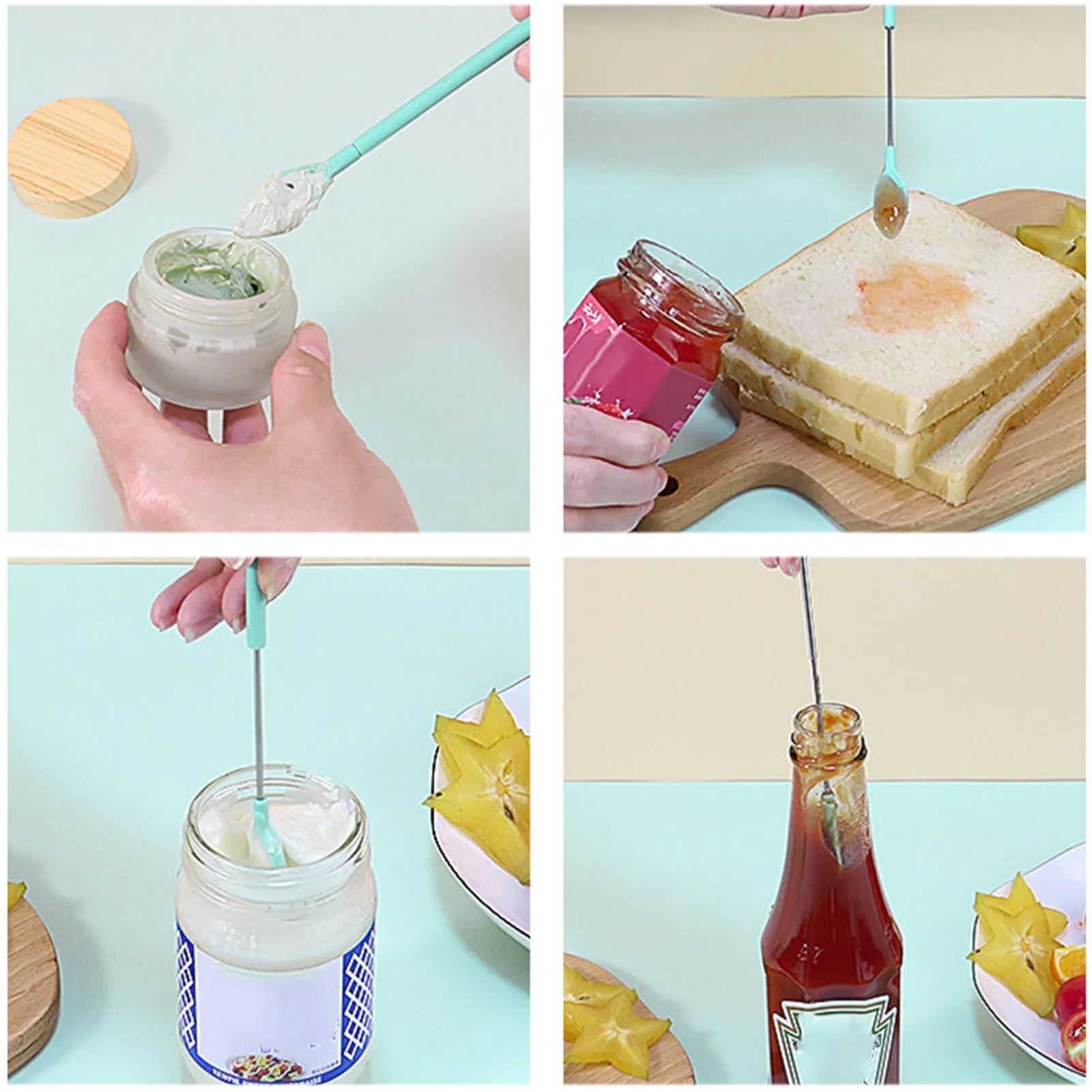 Mini Silicone Jar Spatulas Set | 1+1 Free