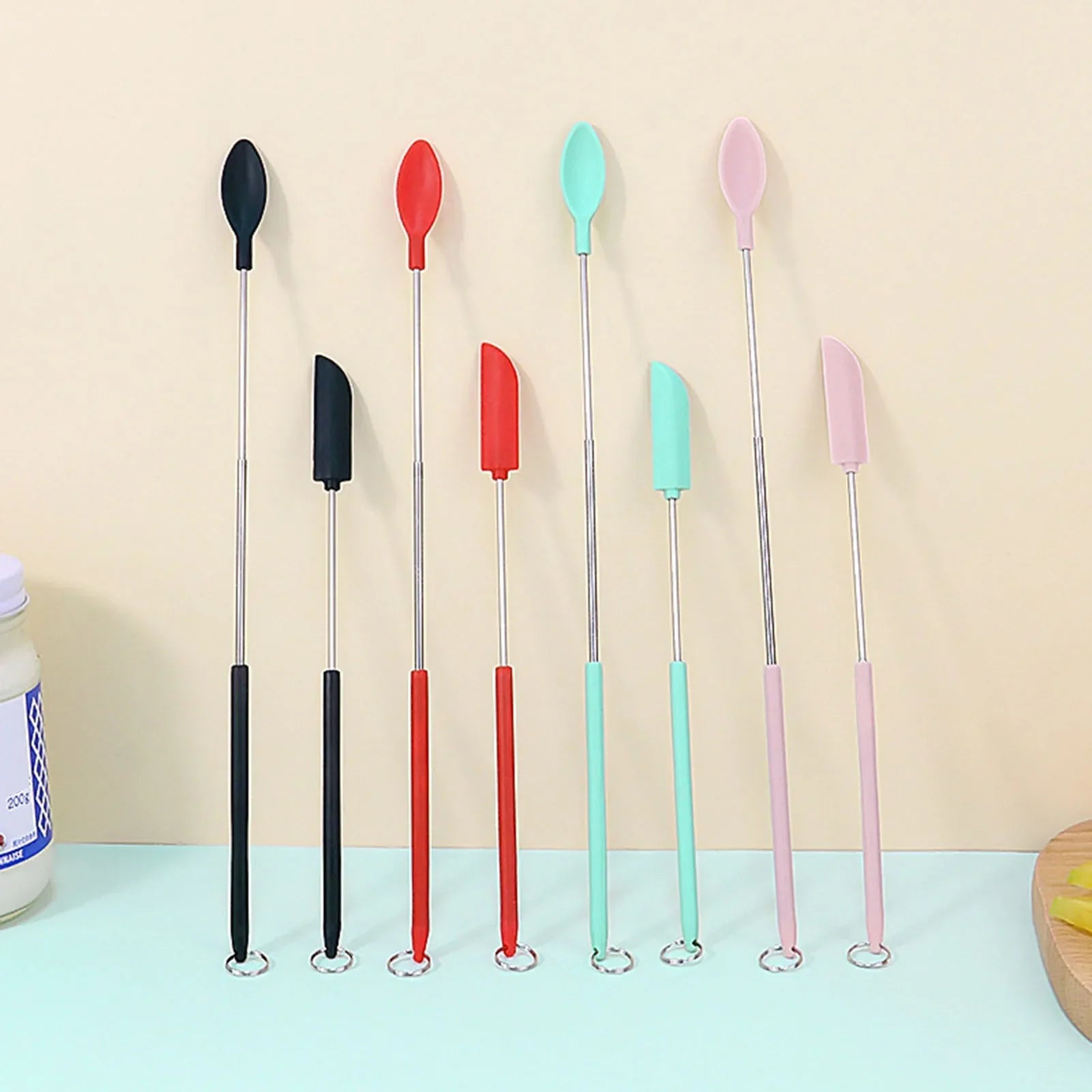 Mini Silicone Jar Spatulas Set | 1+1 Free