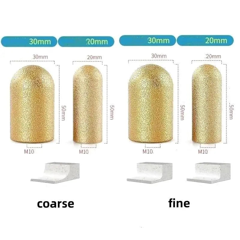 Finger Diamond Grinding Wheel – Precise curves on marble, quartz, granite (4 pieces)