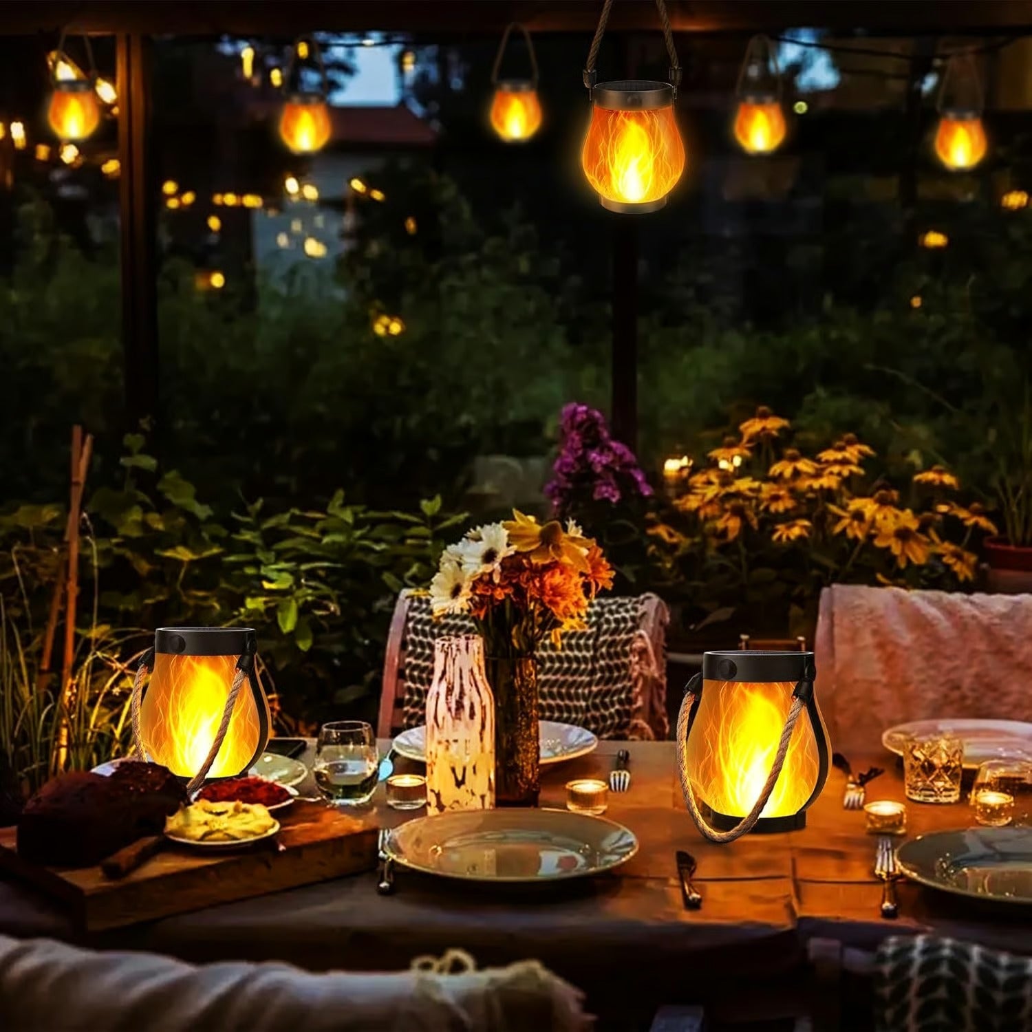 LumaFlare – Dancing Flame Solar Light Lanterns