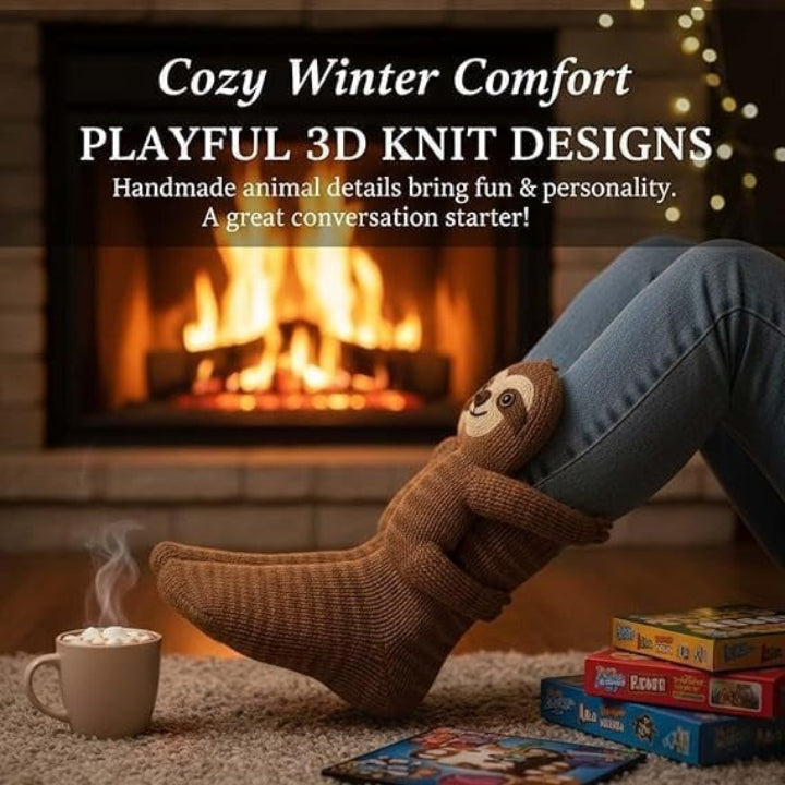 3D Animal Knit Socks | 1+1 Free