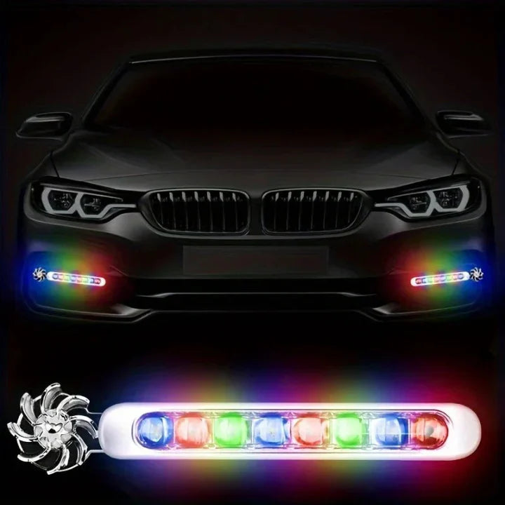 Wind-Powered Car LED Lights – Bright, Weatherproof & Energy-Free (Set of 2)