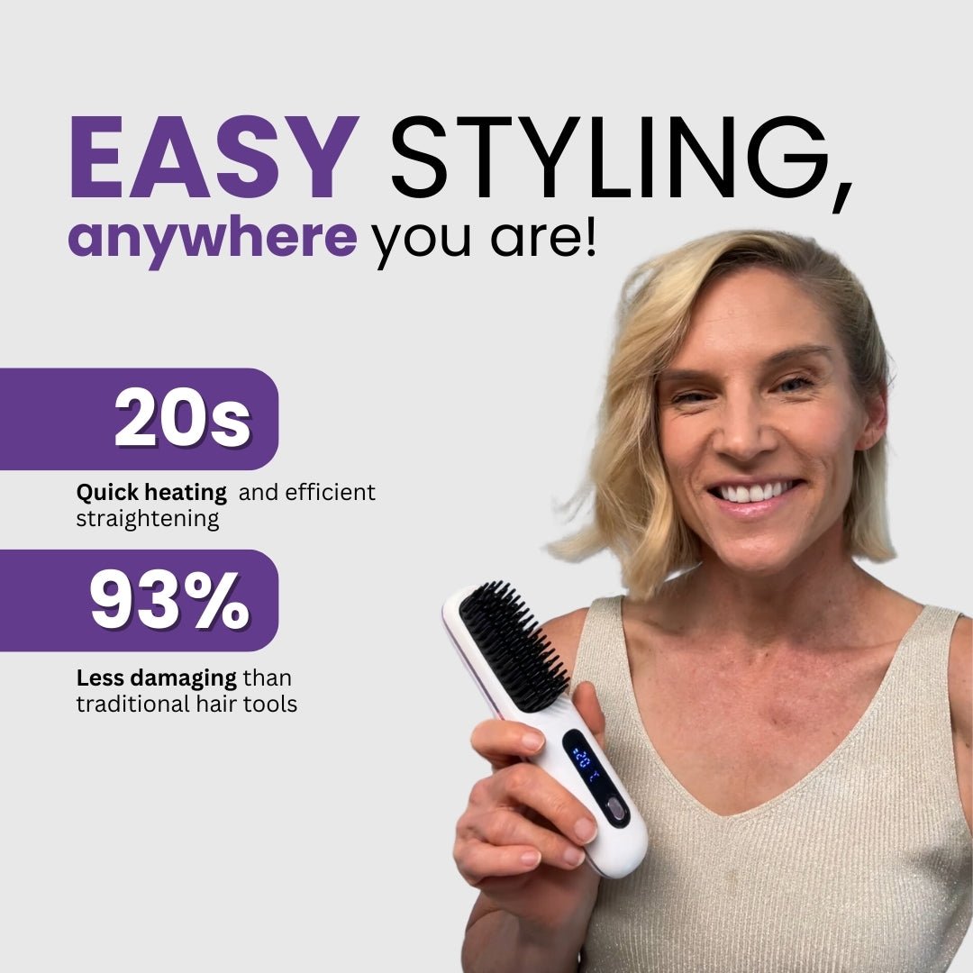 GoBrush Pro - Portable Straightener Brush