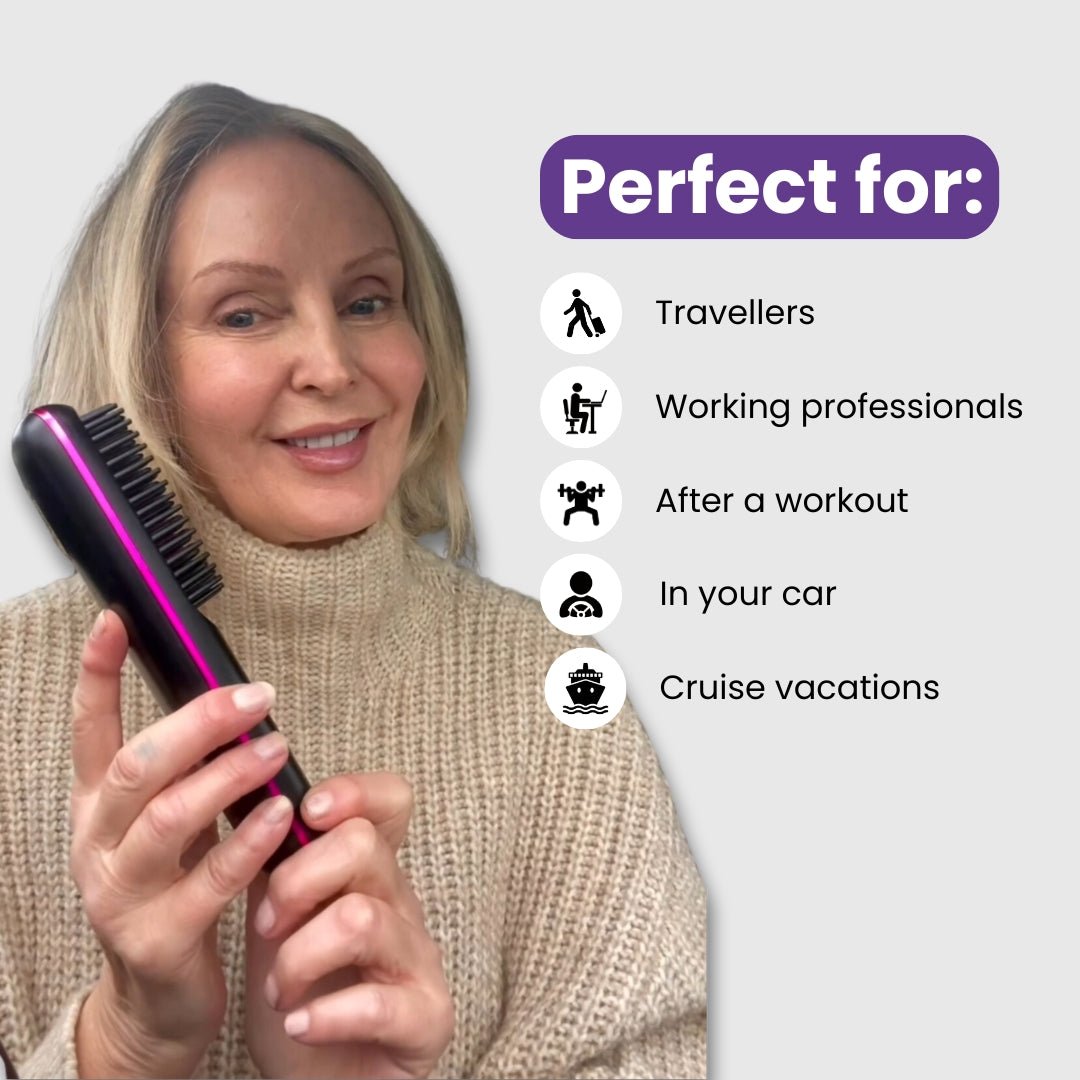 GoBrush Pro - Portable Straightener Brush