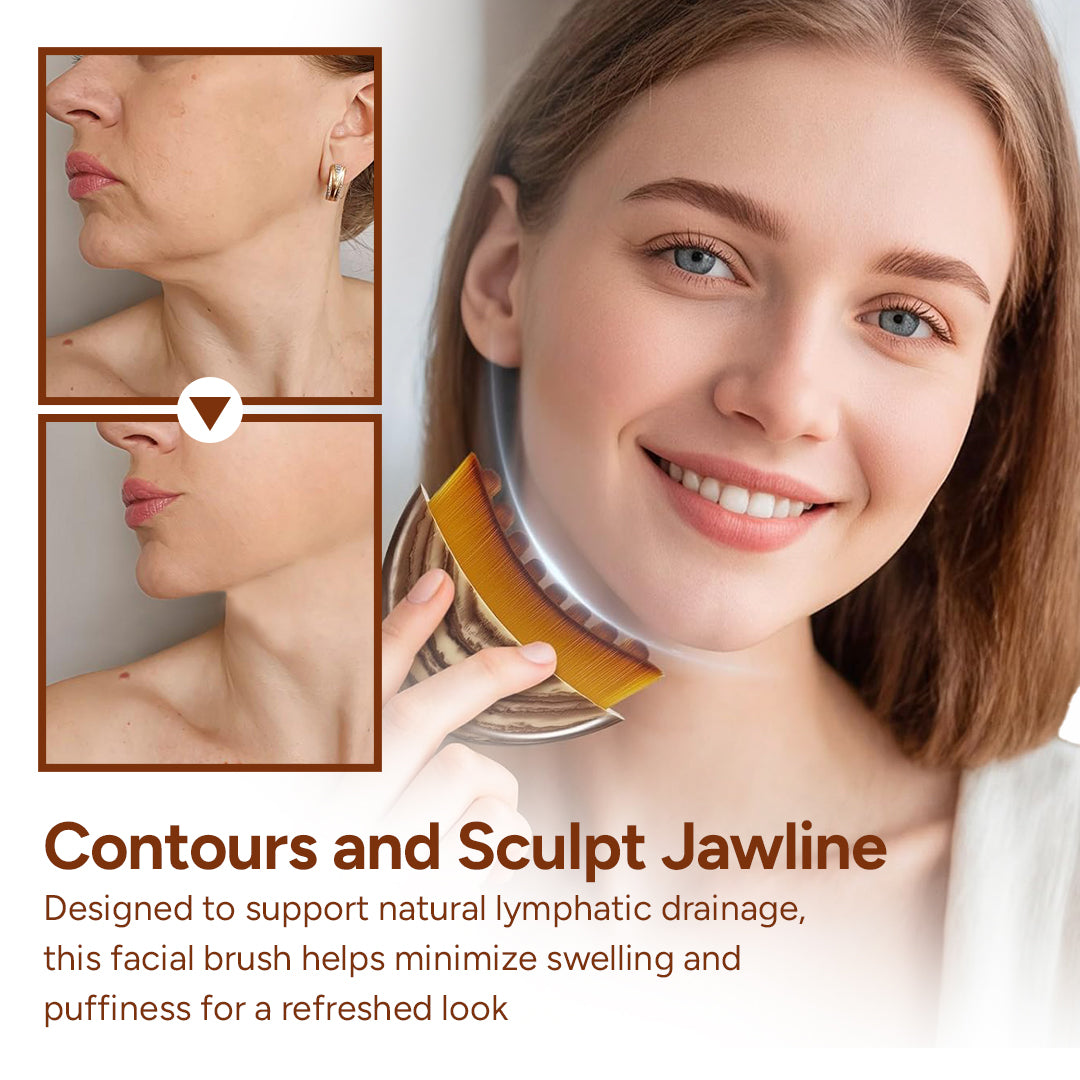 The Lymphatic Facial Brush - A Sculpted Face, Naturally
