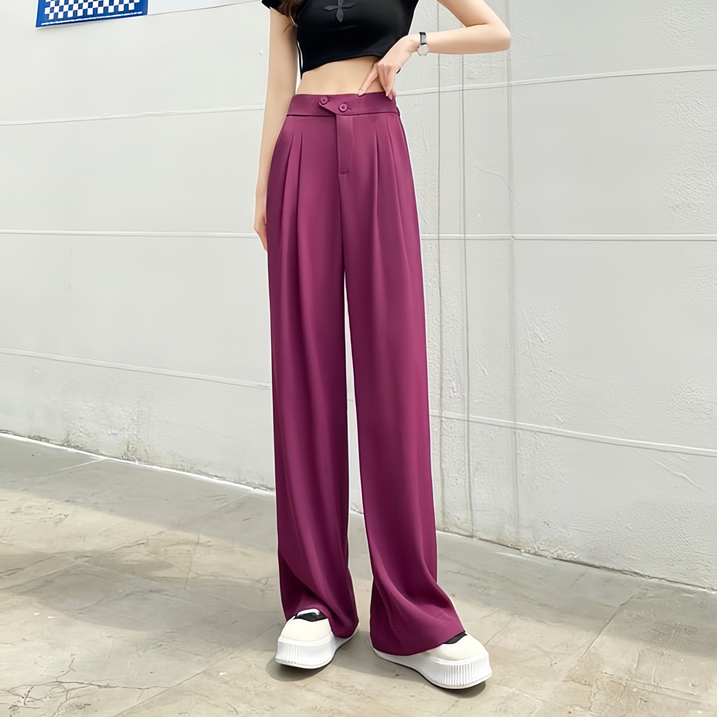 Wide-leg Loose Pants - Instantly flatters your figure