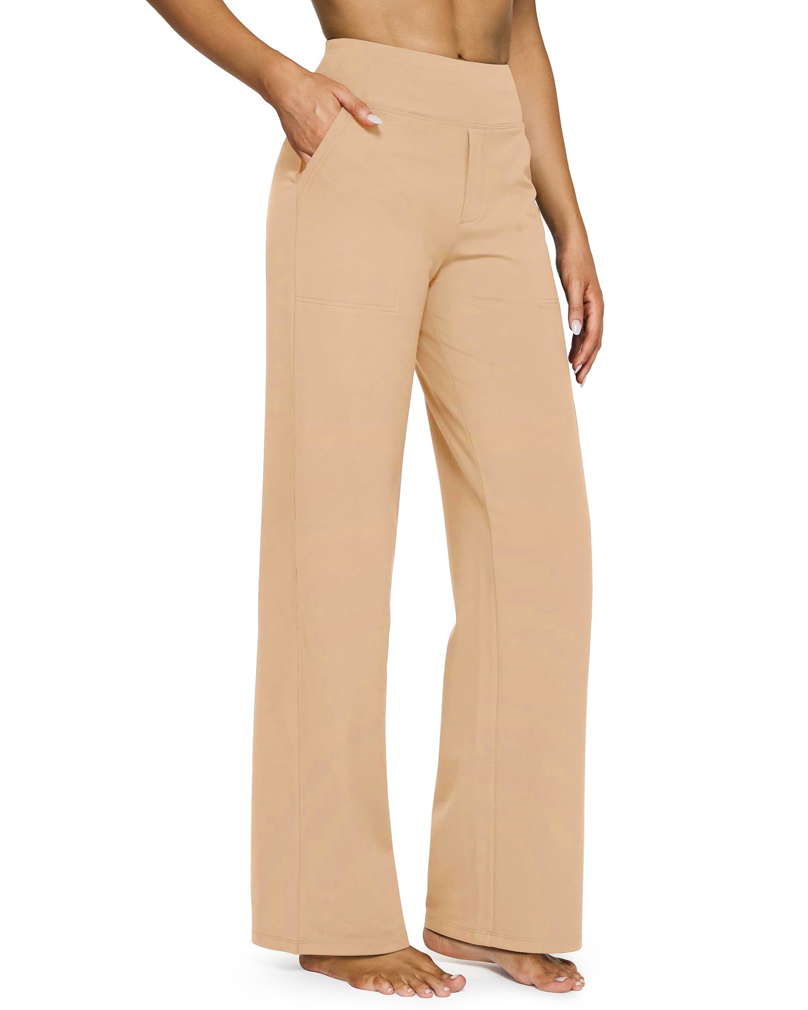 High Waist Stretch Casual Yoga Wide Leg Pants