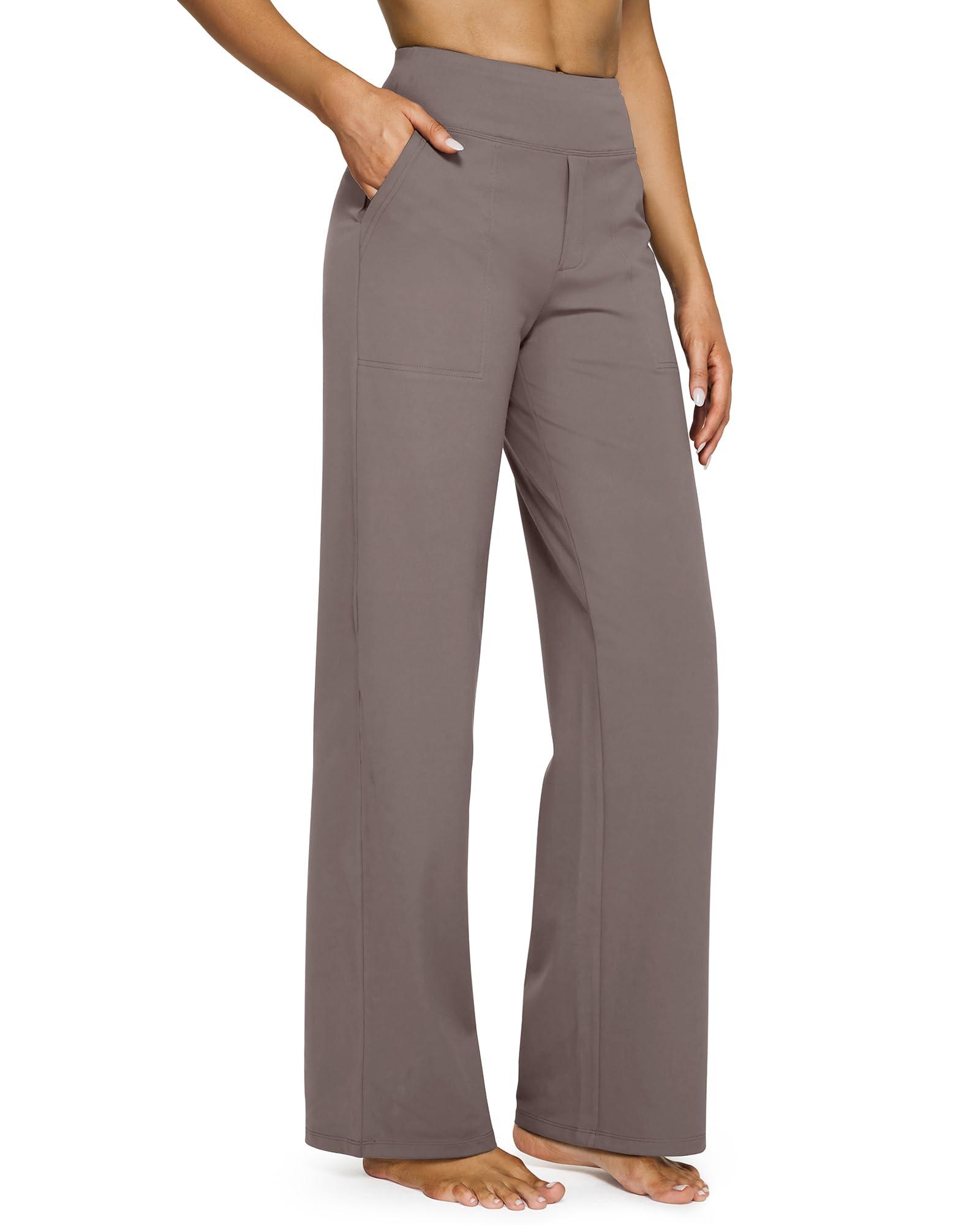 High Waist Stretch Casual Yoga Wide Leg Pants