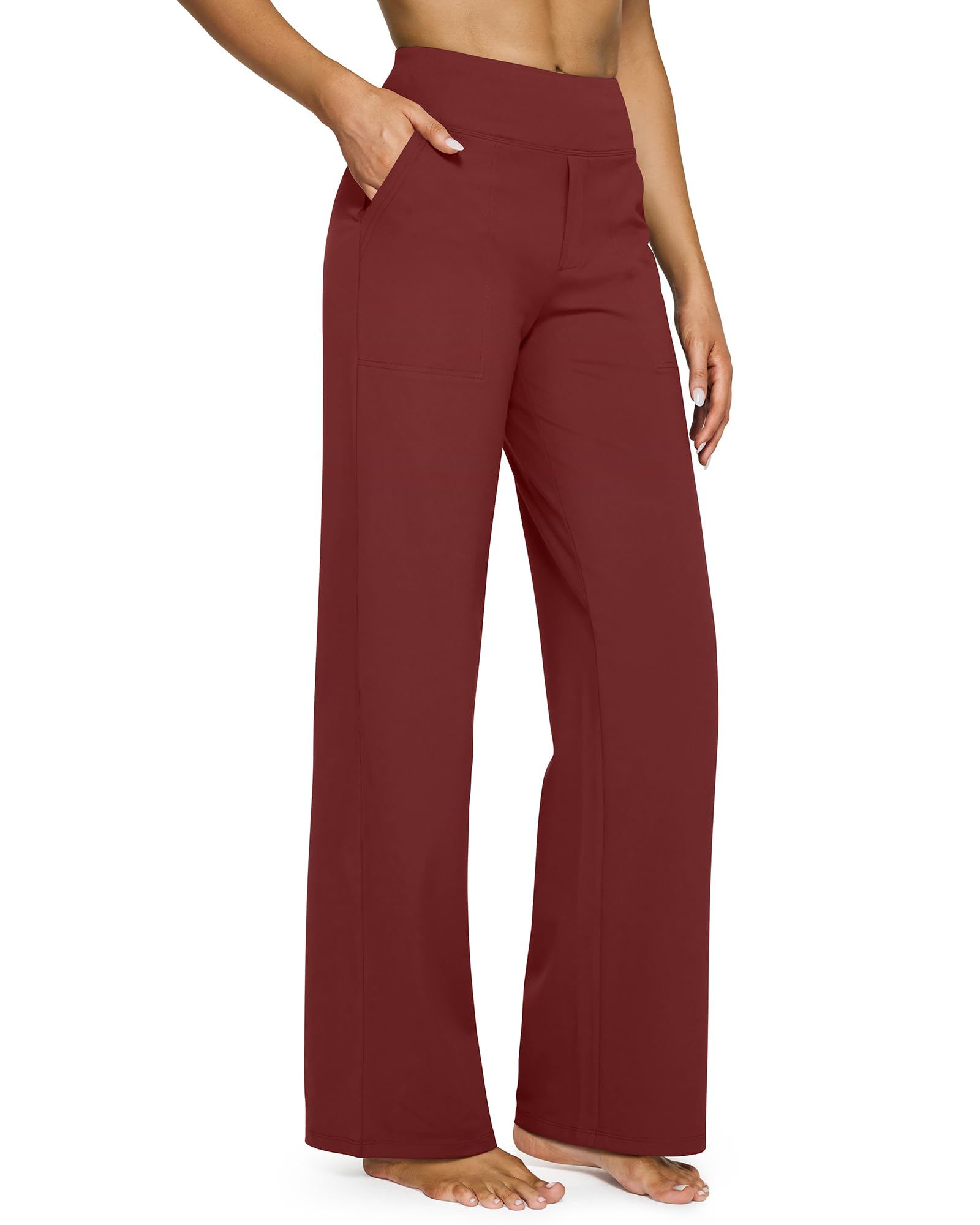 High Waist Stretch Casual Yoga Wide Leg Pants