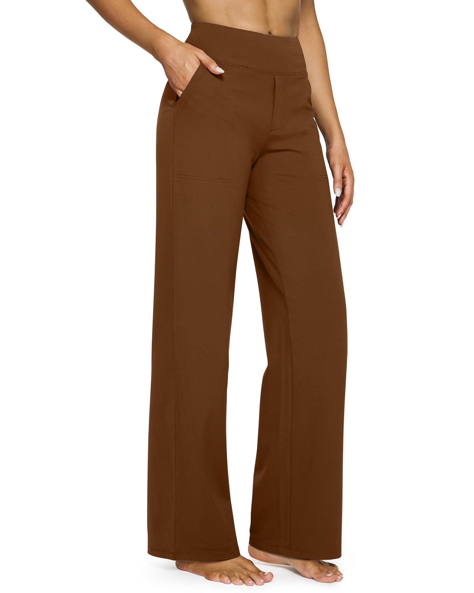 High Waist Stretch Casual Yoga Wide Leg Pants