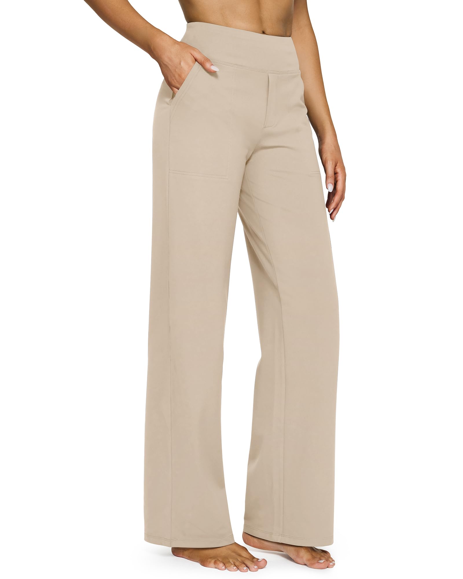 High Waist Stretch Casual Yoga Wide Leg Pants