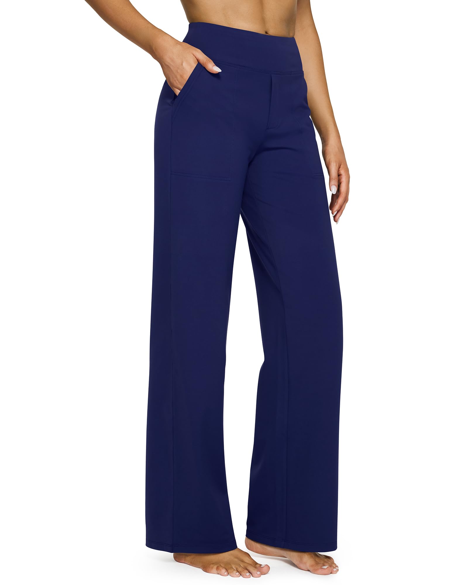 High Waist Stretch Casual Yoga Wide Leg Pants