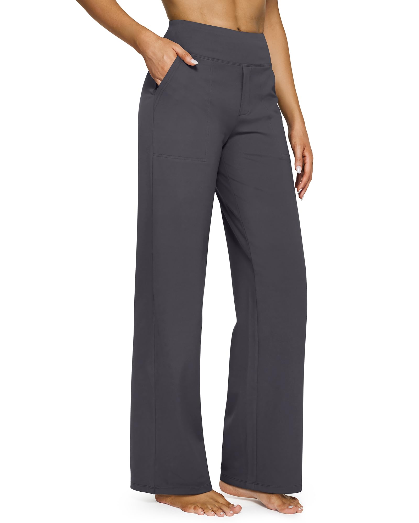 High Waist Stretch Casual Yoga Wide Leg Pants