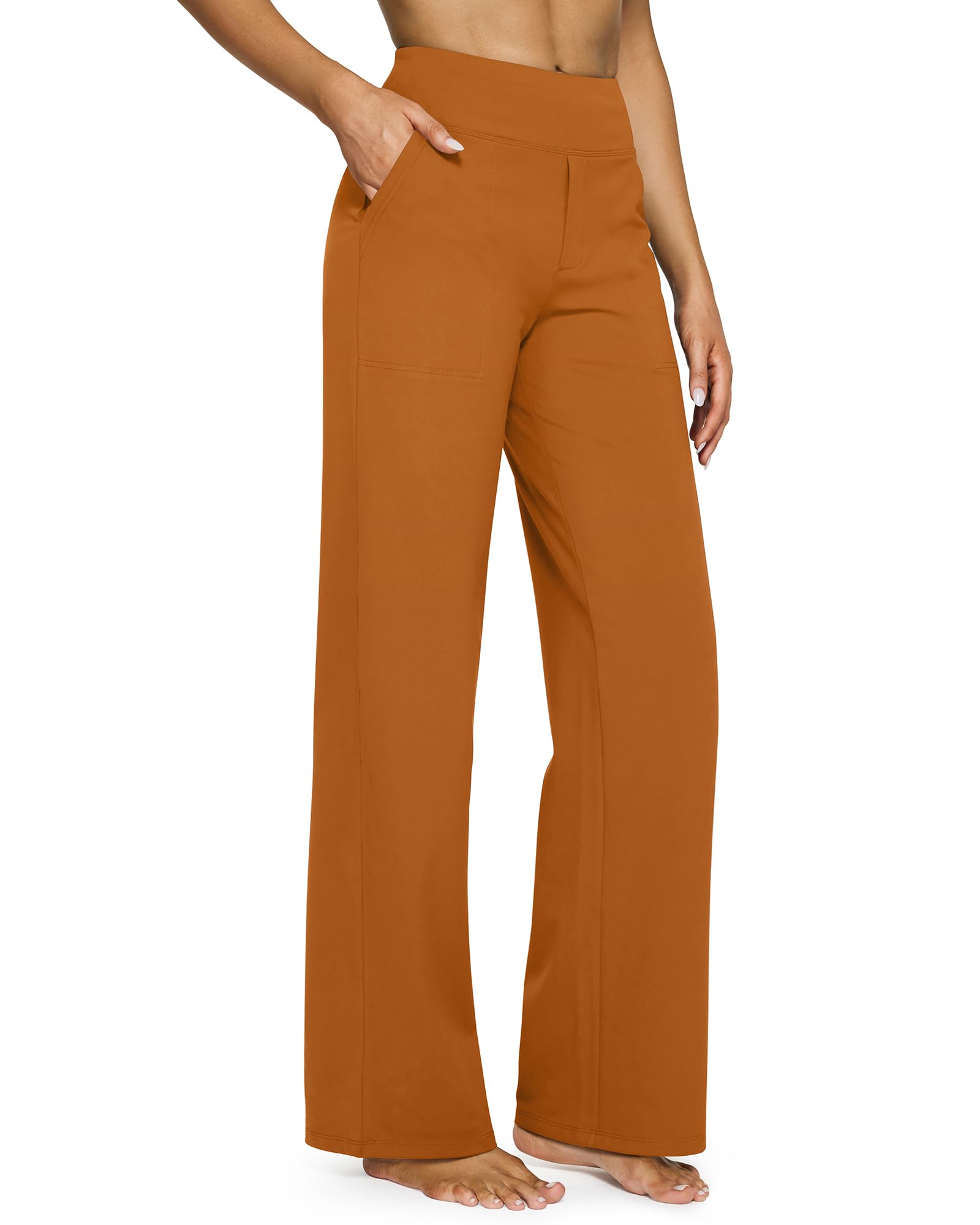 High Waist Stretch Casual Yoga Wide Leg Pants