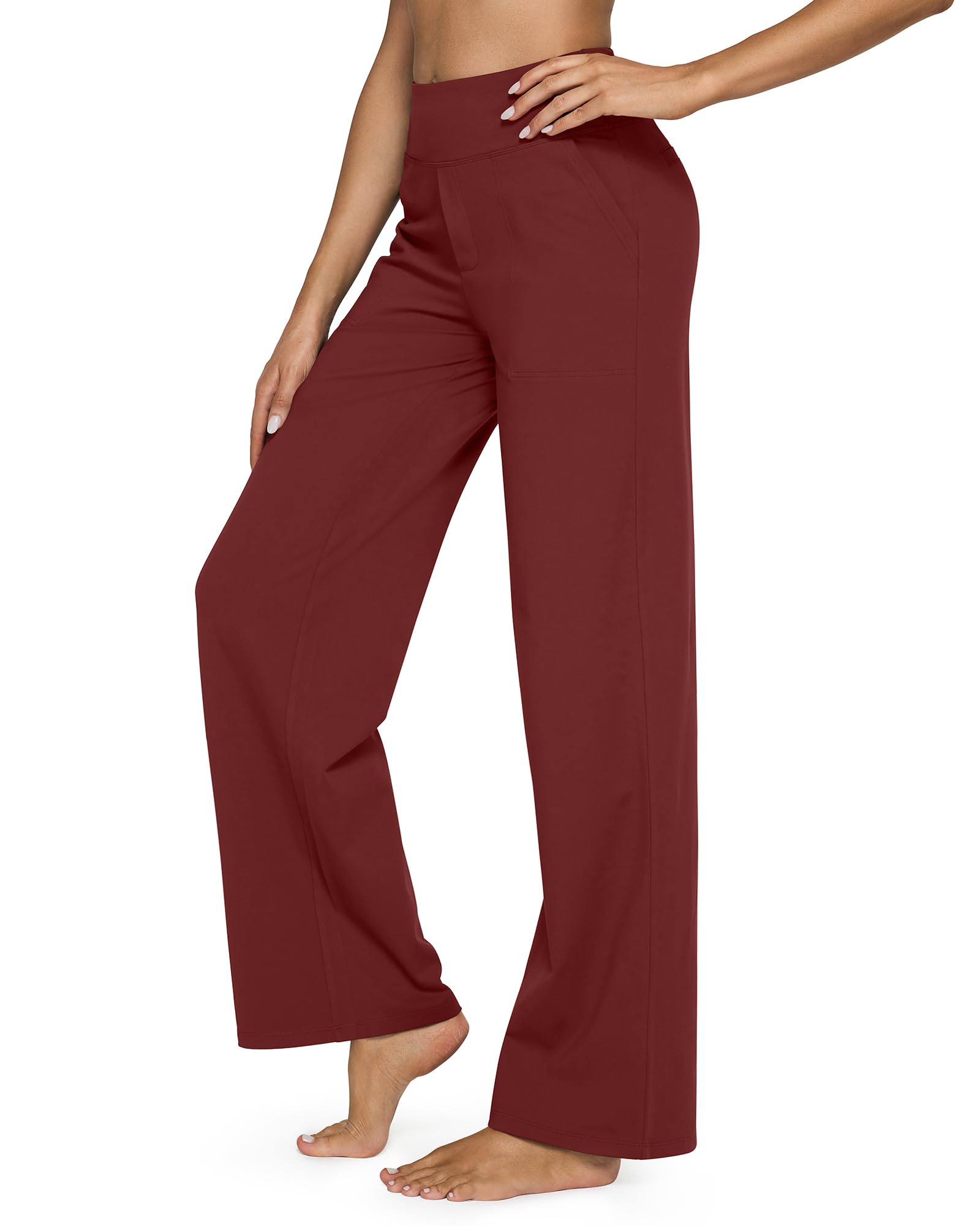 High Waist Stretch Casual Yoga Wide Leg Pants
